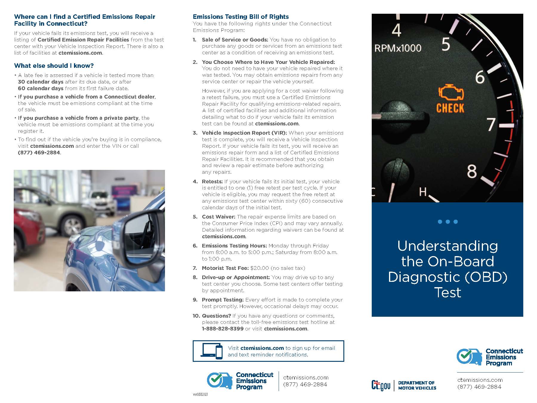 OBD Testing Brochure Page 1